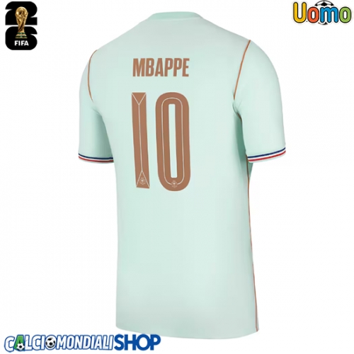 Maglie da calcio Francia Kylian Mbappe #10 Seconda Maglia Mondiali 2026  Manica Corta